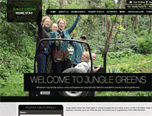 Tablet Screenshot of junglegreenshomestay.com